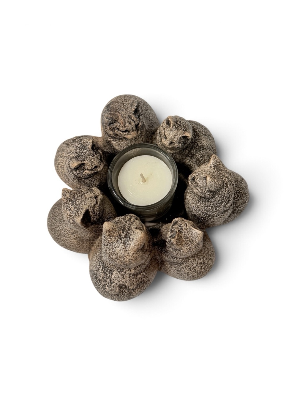 Original Windstone Editions Circle of Cats Candle Lamp, Sculpted by Melody Peña. - Picture 4 of 17